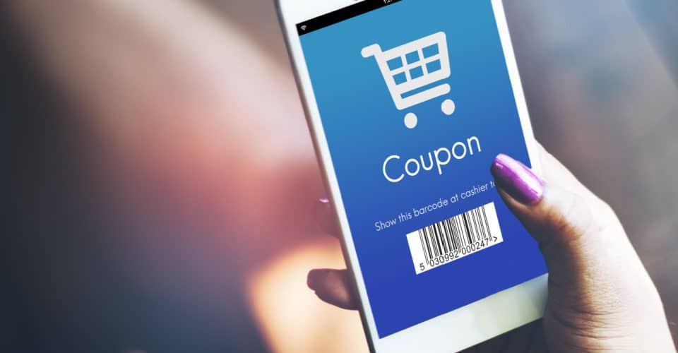 Shopping coupon on mobile checkout