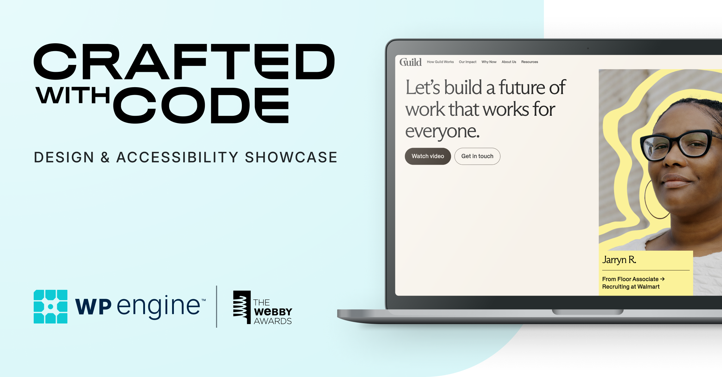 Crafted with Code. Design & accessibility showcase