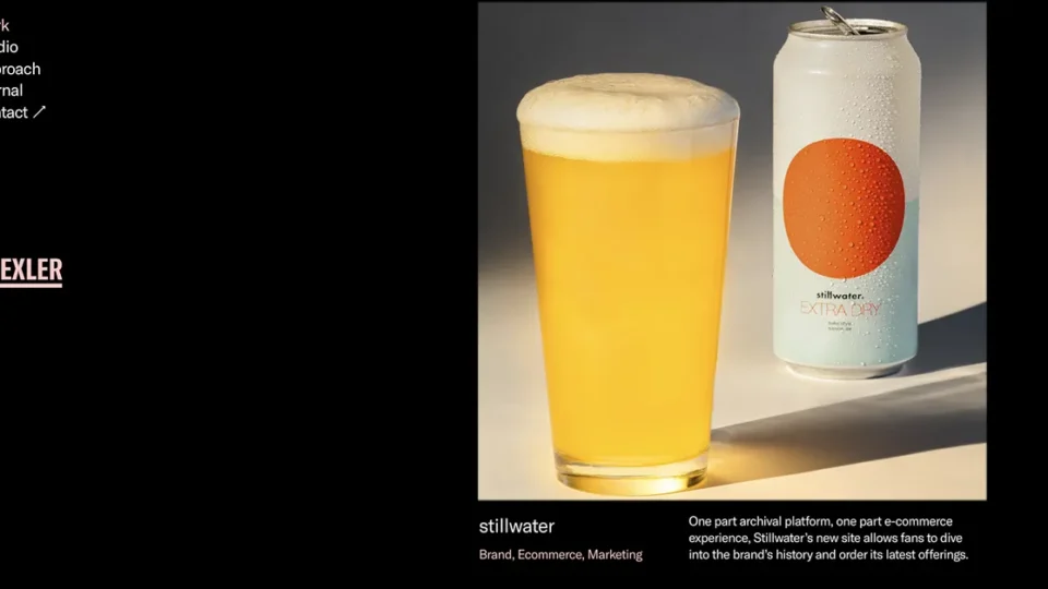 A screengrab from WP Engine agency partner Drexler's portfolio page.